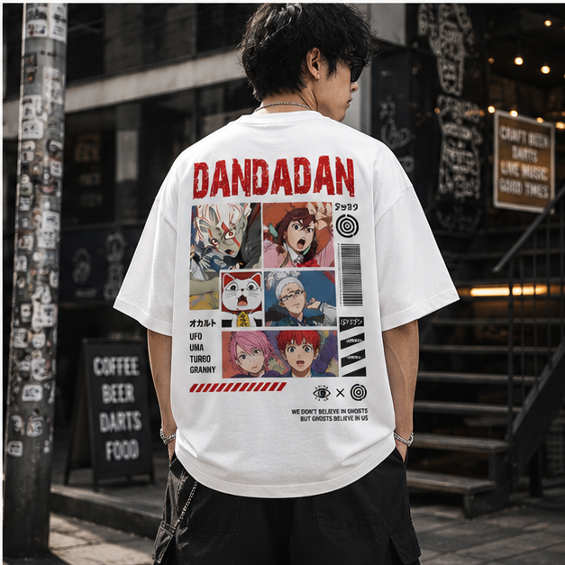 Dandadan Anime Graphic Tee - Occult Cast Collage