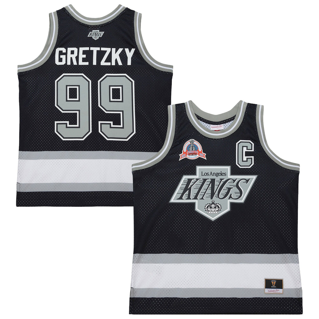 Los Angeles Kings Wayne Gretzky Black Maxxed Out Fashion Basketball Jersey