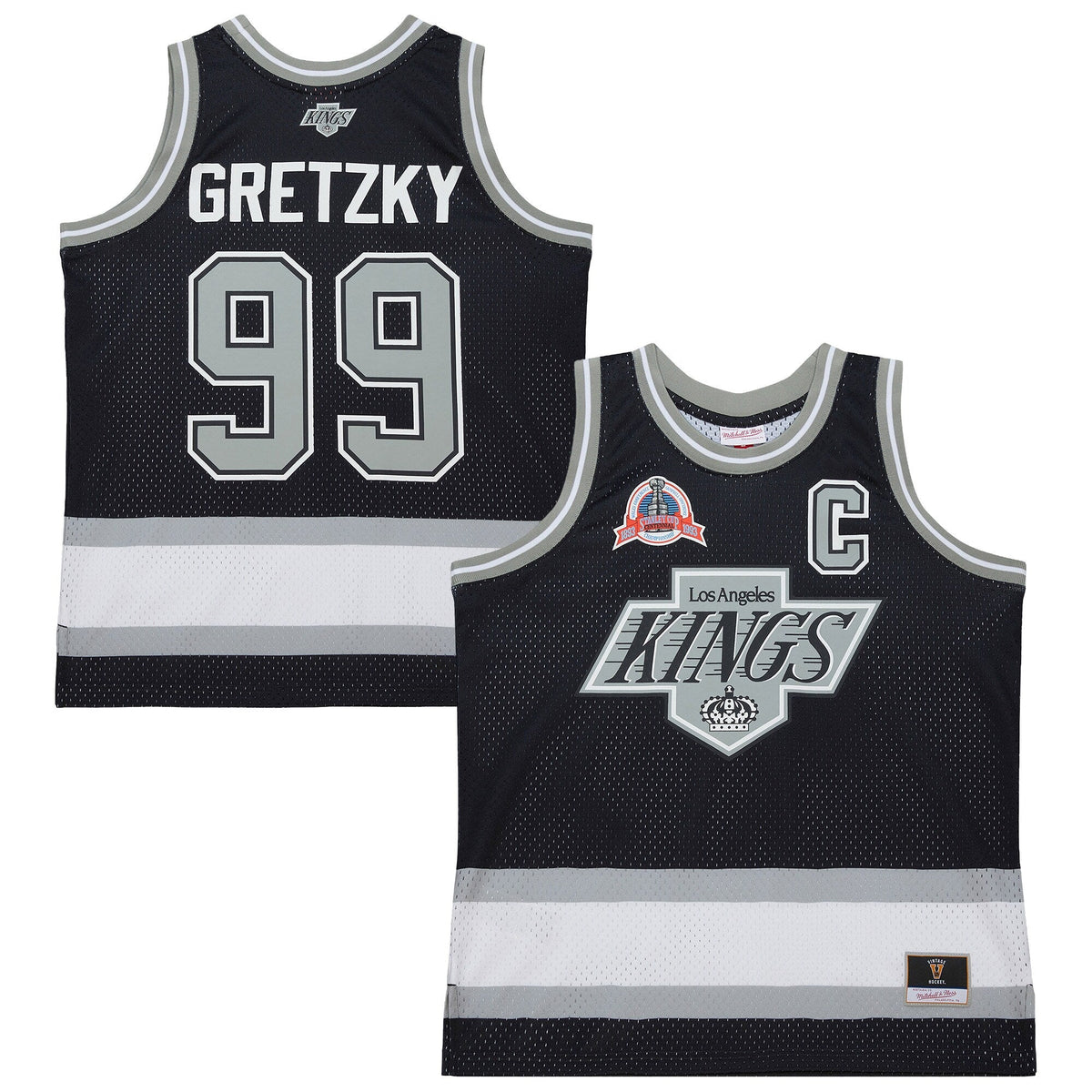 Los Angeles Kings Wayne Gretzky Black Maxxed Out Fashion Basketball Jersey