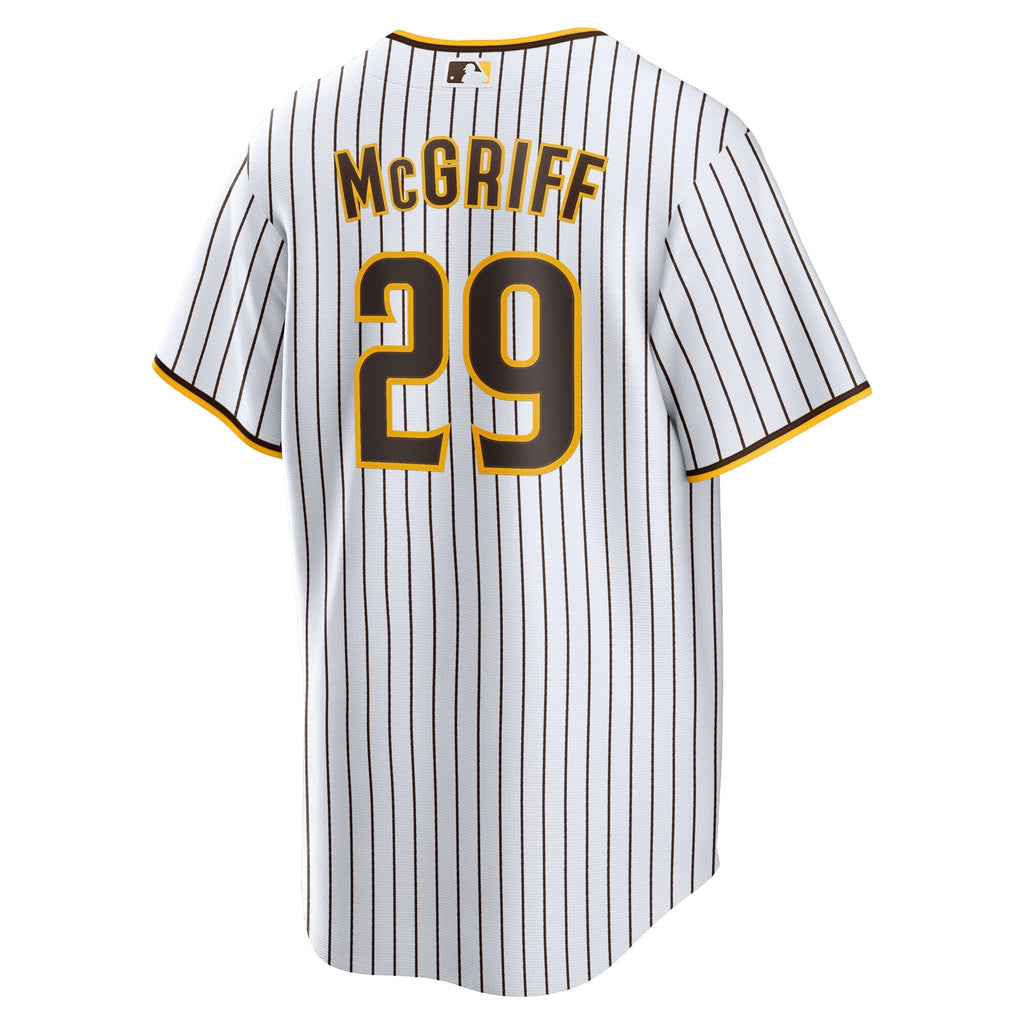 San Diego Padres Fred McGriff White Home Retired Player Replica Baseball Jersey