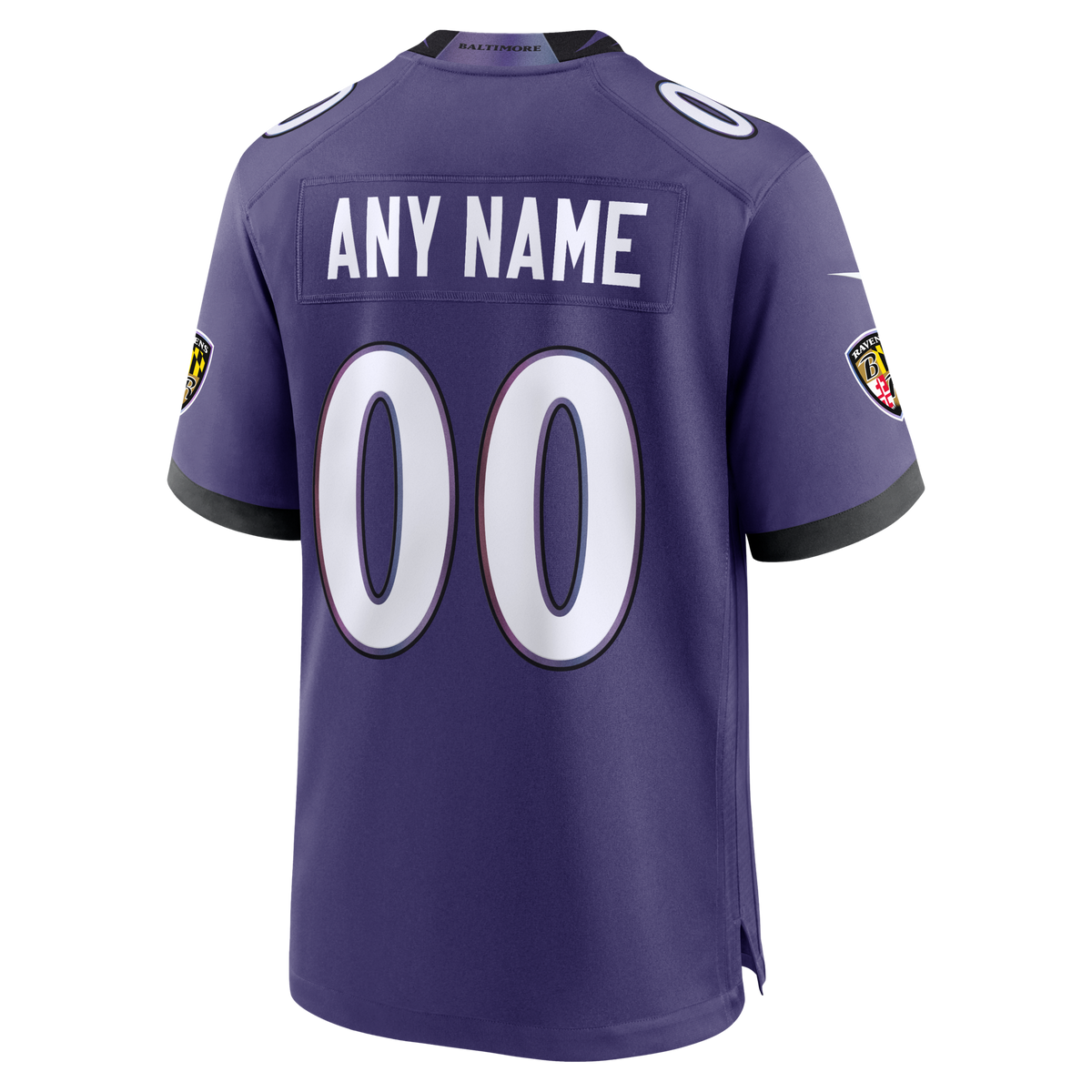 Baltimore Ravens Purple Custom Game Football Jersey