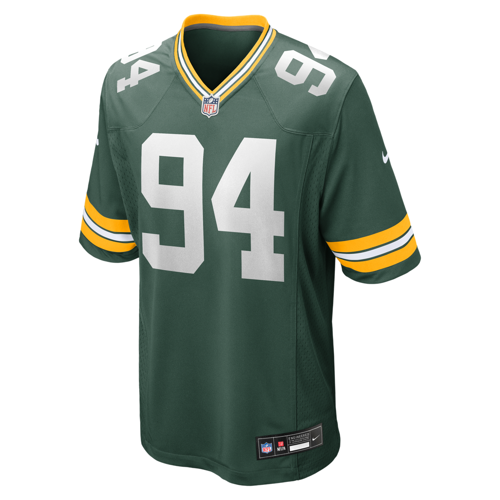 Green Bay Packers Karl Brooks Green Game Football Jersey