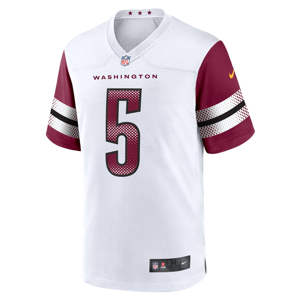 Washington Commanders Jayden Daniels White Player Game Football Jersey