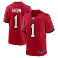 Tampa Bay Buccaneers Number 1 Groom Red Game Football Jersey