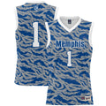 #1 Memphis Tigers Lightweight Basketball Jersey - Royal