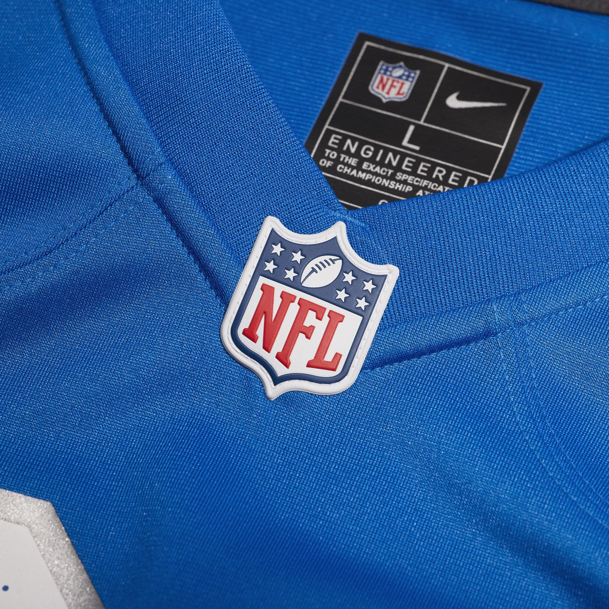 Detroit Lions D.J. Reed Blue Team Game Football Jersey