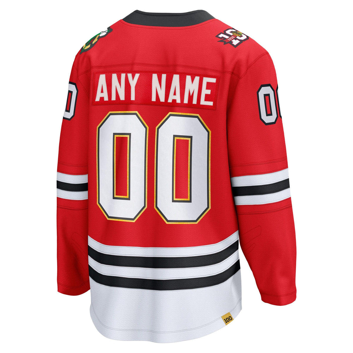 Chicago Blackhawks Red Centennial Breakaway Custom Hockey Jersey