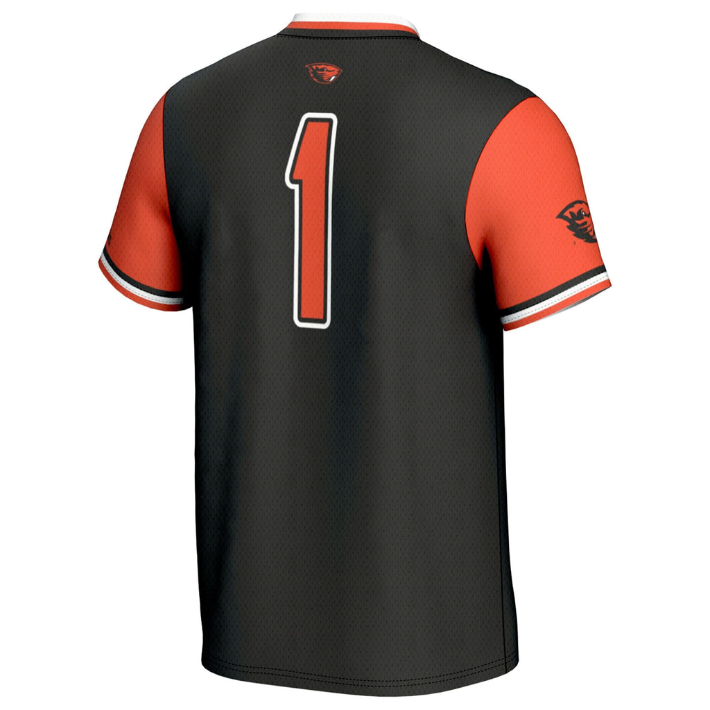 #1 Black Oregon State Beavers Softball Fashion Jersey