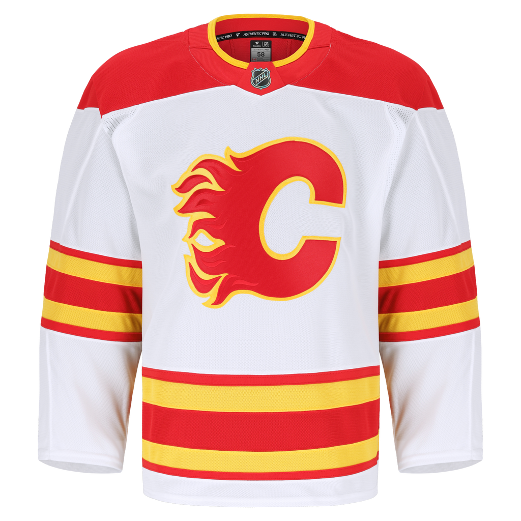 Calgary Flames White Away Pro Jersey