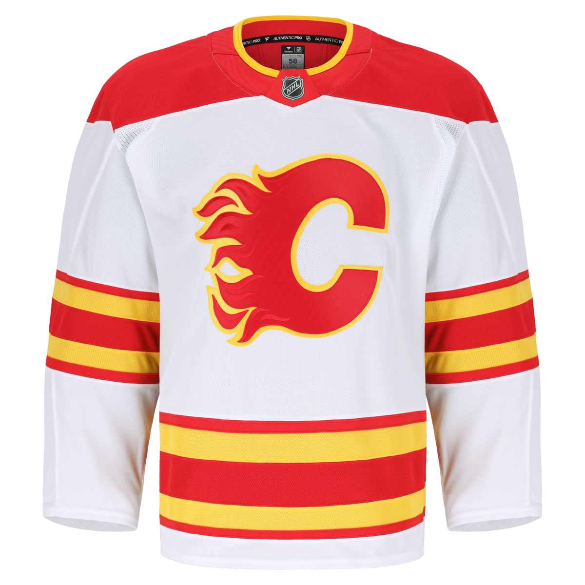 Calgary Flames White Away Pro Jersey