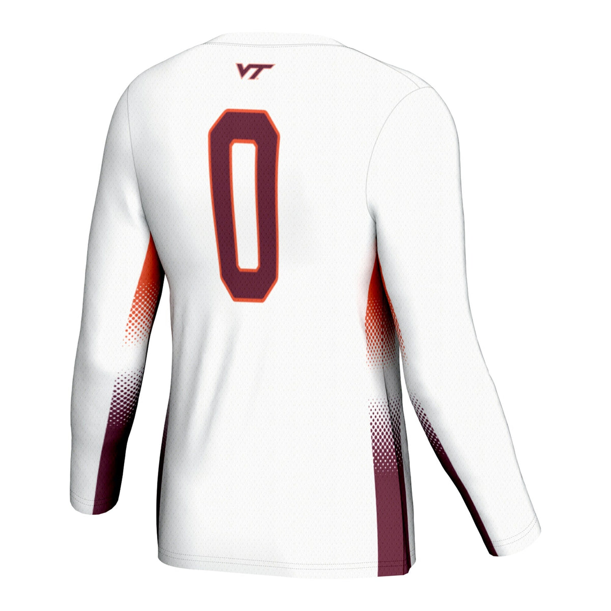 #0 Virginia Tech Hokies Lightweight Volleyball Jersey - White