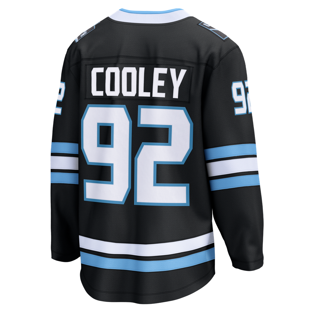 Utah Mammoth Logan Cooley Black Home Breakaway Hockey Jersey