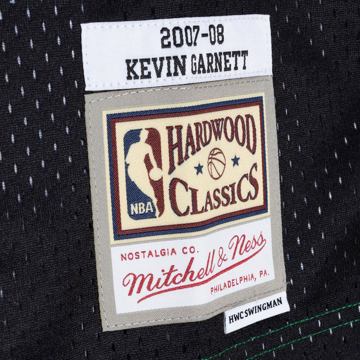 Boston Celtics Kevin Garnett 2007 Split Swingman Jersey - Black/Green