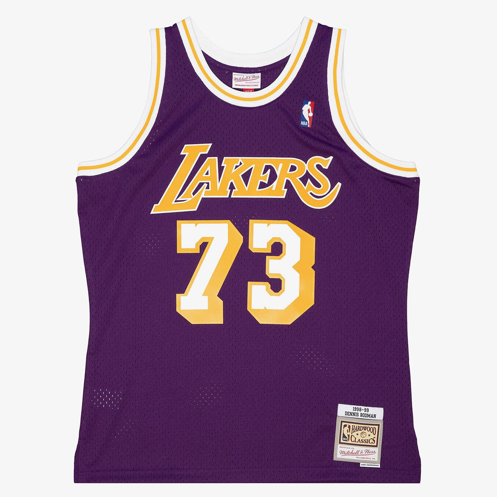 Los Angeles Lakers Dennis Rodman 1998 Road Jersey - Purple
