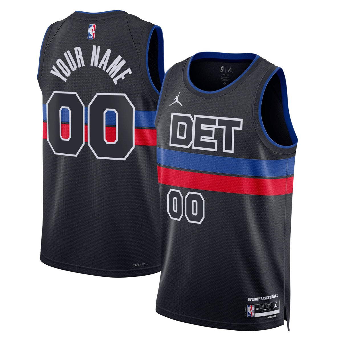 Detroit Pistons Statement Swingman Jersey - Custom