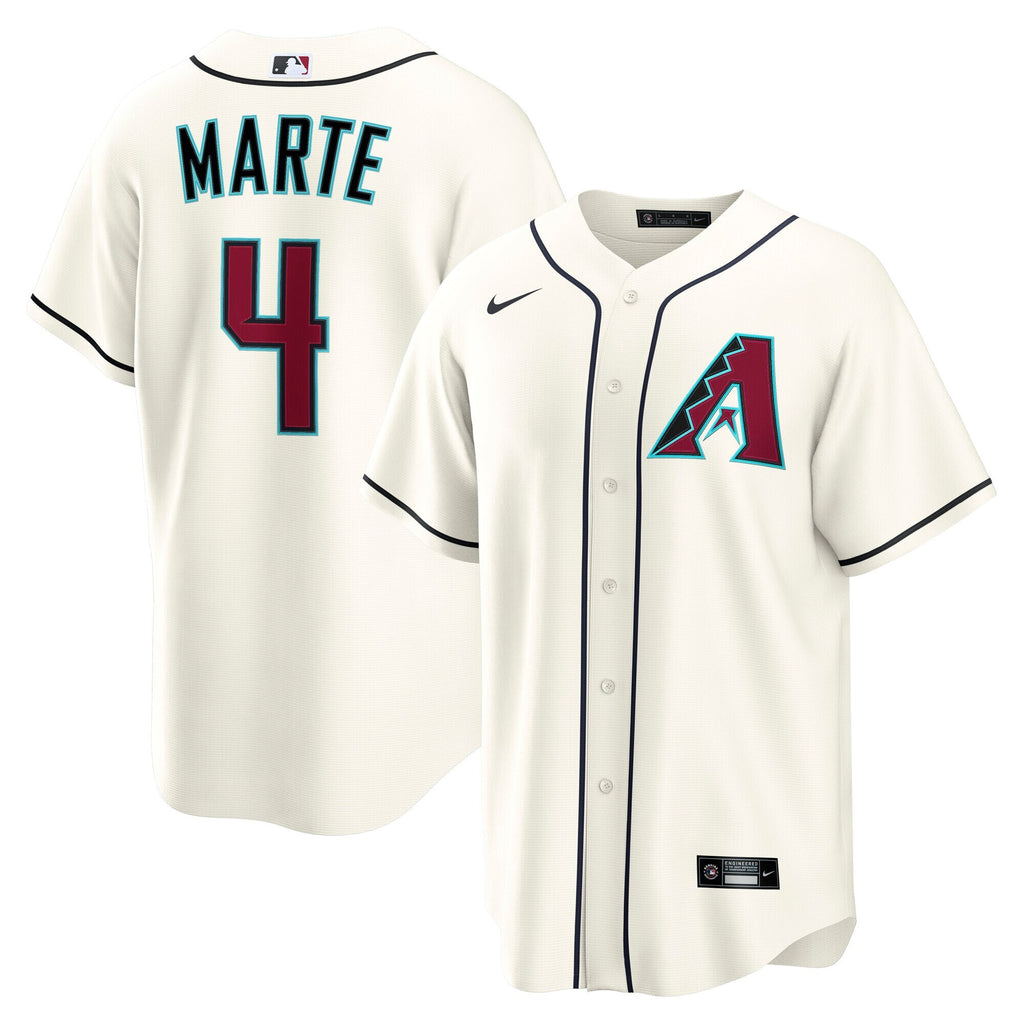 Arizona Diamondbacks Ketel Marte Cream Home Replica Baseball Jersey