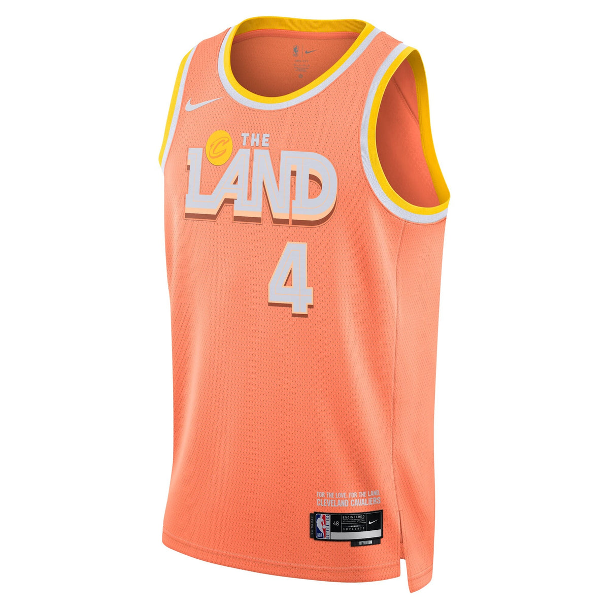 Cleveland Cavaliers 2025/26 City Edition Swingman Jersey - Orange - Evan Mobley
