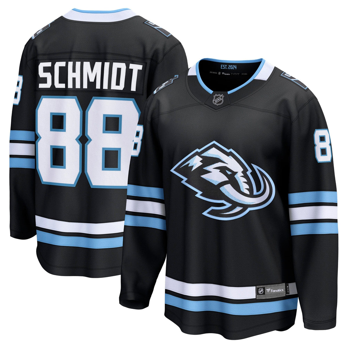 Utah Mammoth Nate Schmidt Black Home Breakaway Player Hockey Jersey