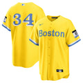 Boston Red Sox David Ortiz Gold Retired Player City Connect Replica Baseball Jersey