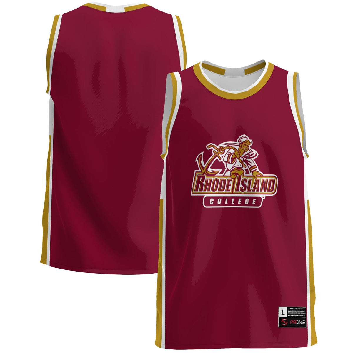Rhode Island Anchormen Lightweight Basketball Jersey - Burgundy