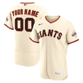 San Francisco Giants Cream Home Custom Baseball Jersey