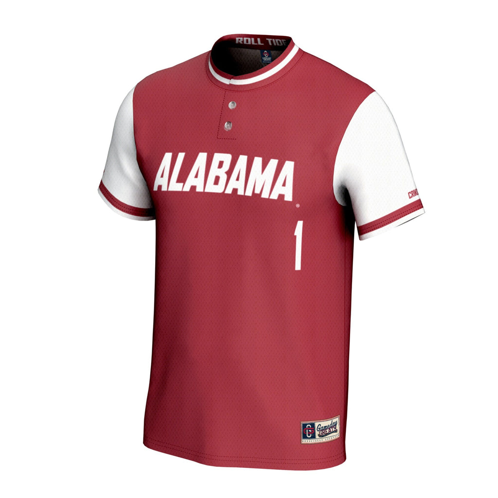 Alabama Crimson Tide Lightweight Softball Fashion Jersey - Crimson