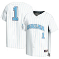 #1 White North Carolina Tar Heels Lightweight Baseball Fashion Jersey