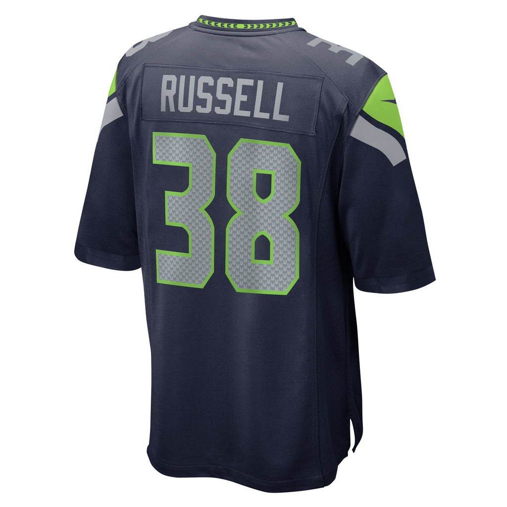 Seattle Seahawks Brady Russell College Navy Game Football Jersey