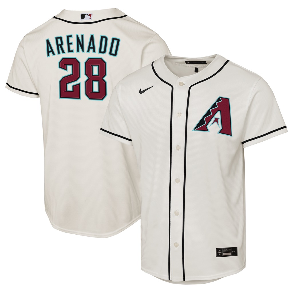 Male Arizona Diamondbacks Nolan Arenado White Home Replica Baseball Jersey