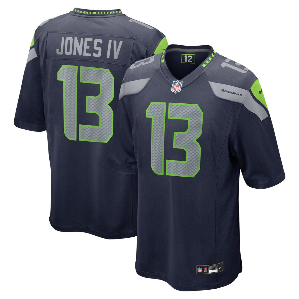 Seattle Seahawks Ernest Jones IV College Navy Game Football Jersey