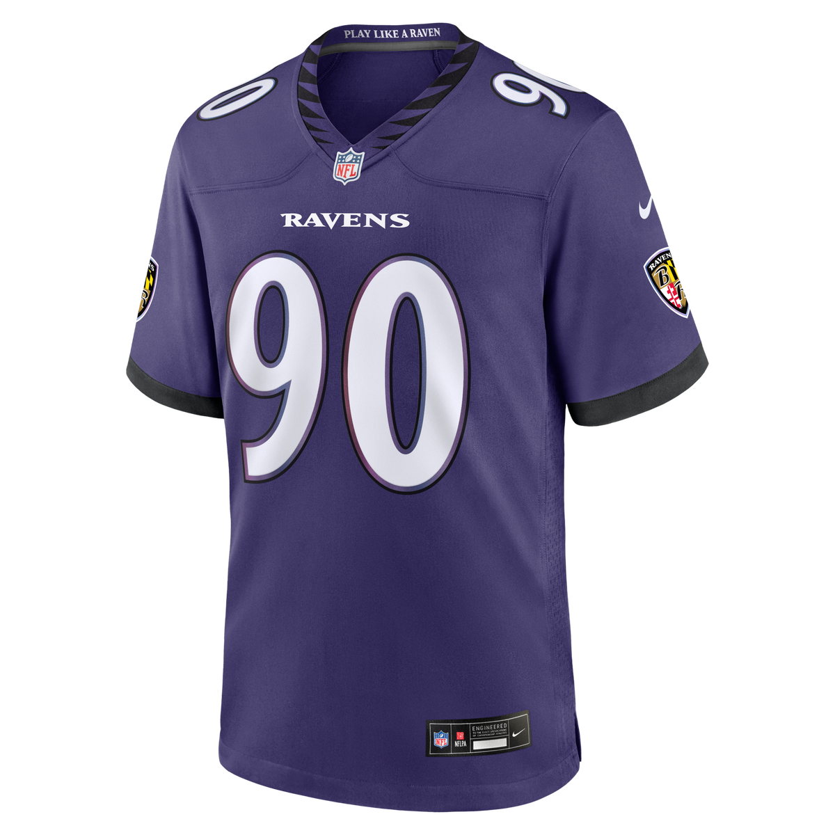 Baltimore Ravens Aeneas Peebles Purple Team Game Football Jersey