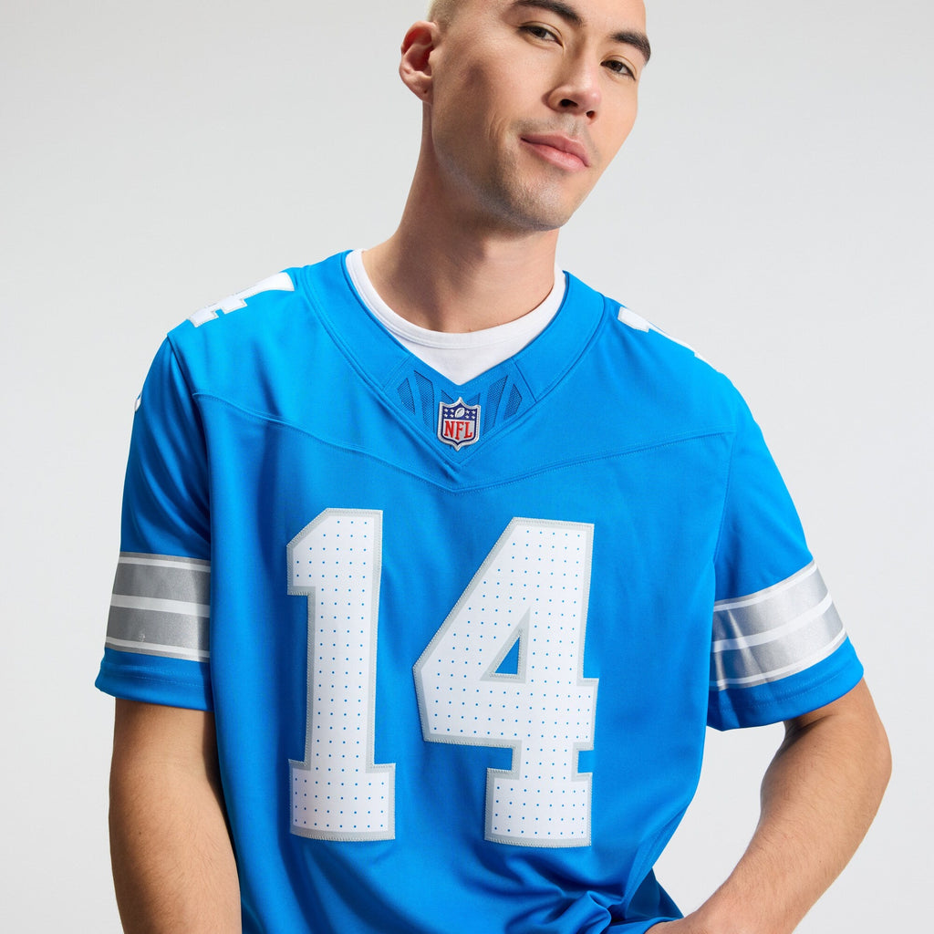 Detroit Lions Amon-Ra St. Brown Blue Team Vapor F.U.S.E. Stitched Limited Football Jersey