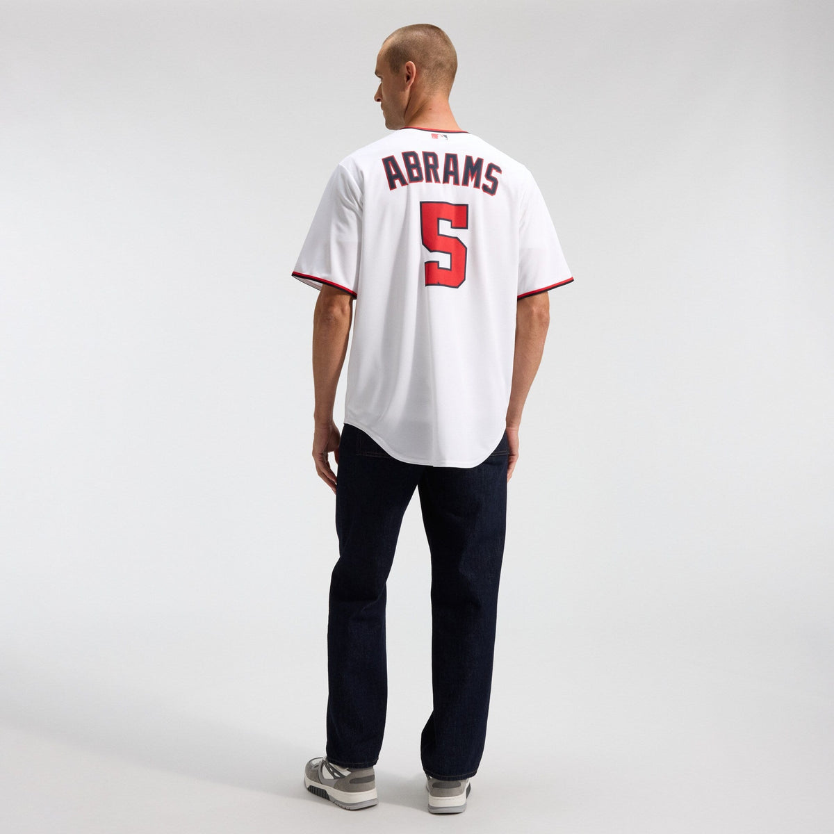 Washington Nationals CJ Abrams White Home Replica Baseball Jersey