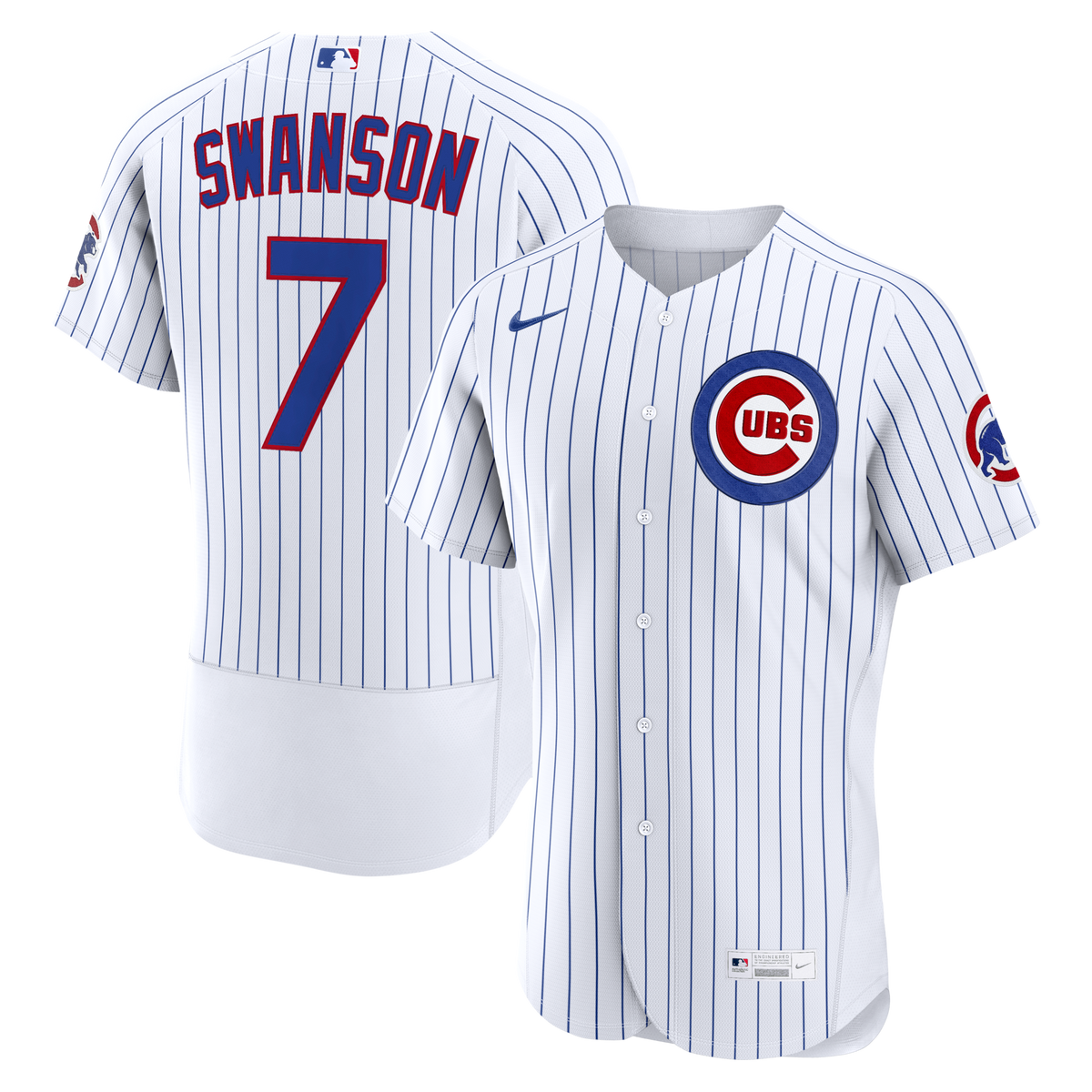 Chicago Cubs Dansby Swanson White Home Baseball Jersey