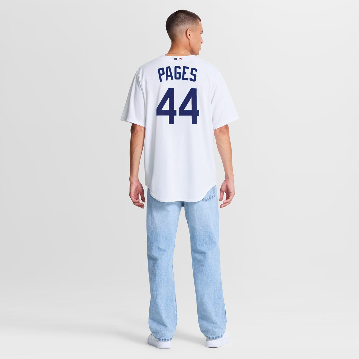 Los Angeles Dodgers Andy Pages White Home Replica Baseball Jersey