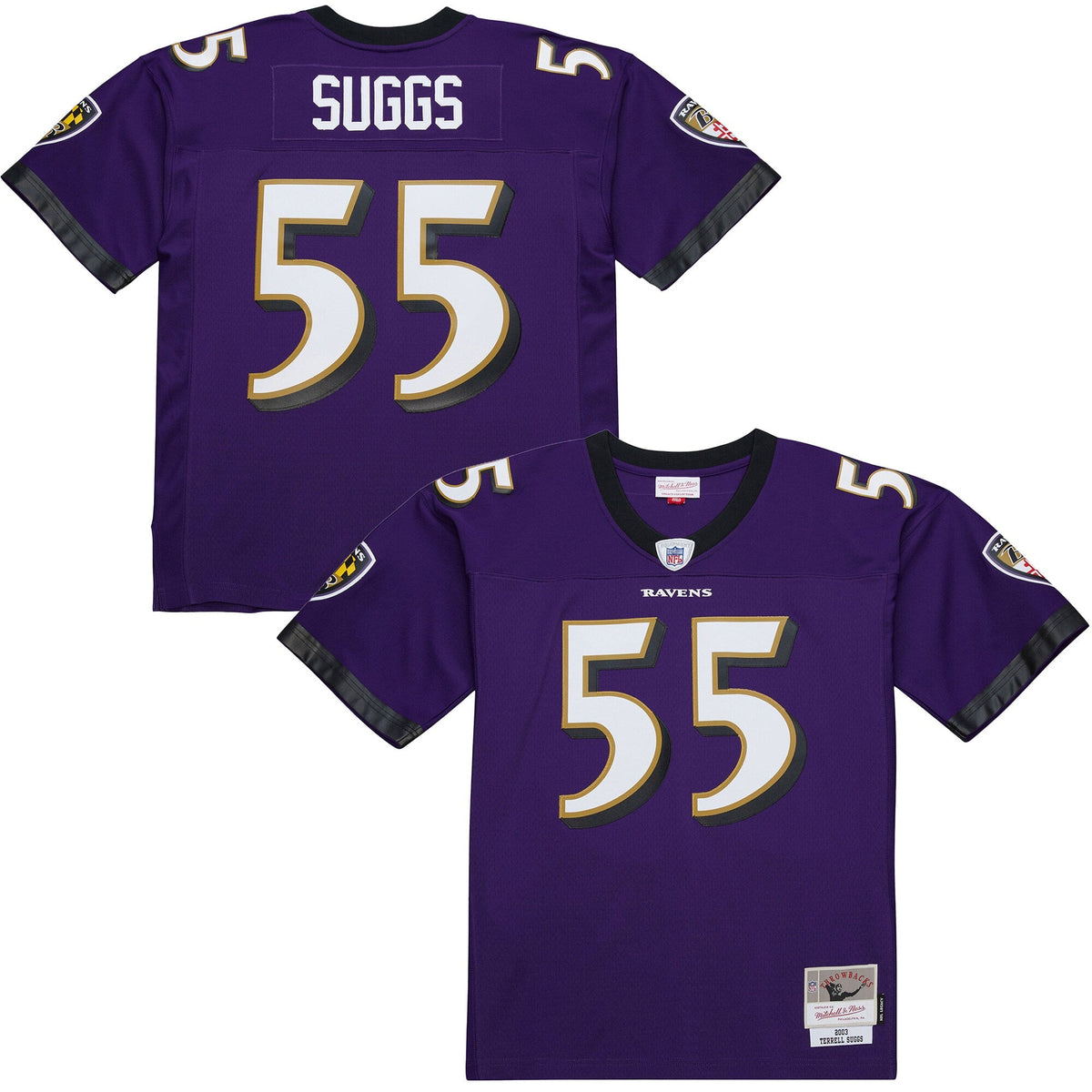 Baltimore Ravens Terrell Suggs Purple 2003 Legacy Replica Football Jersey