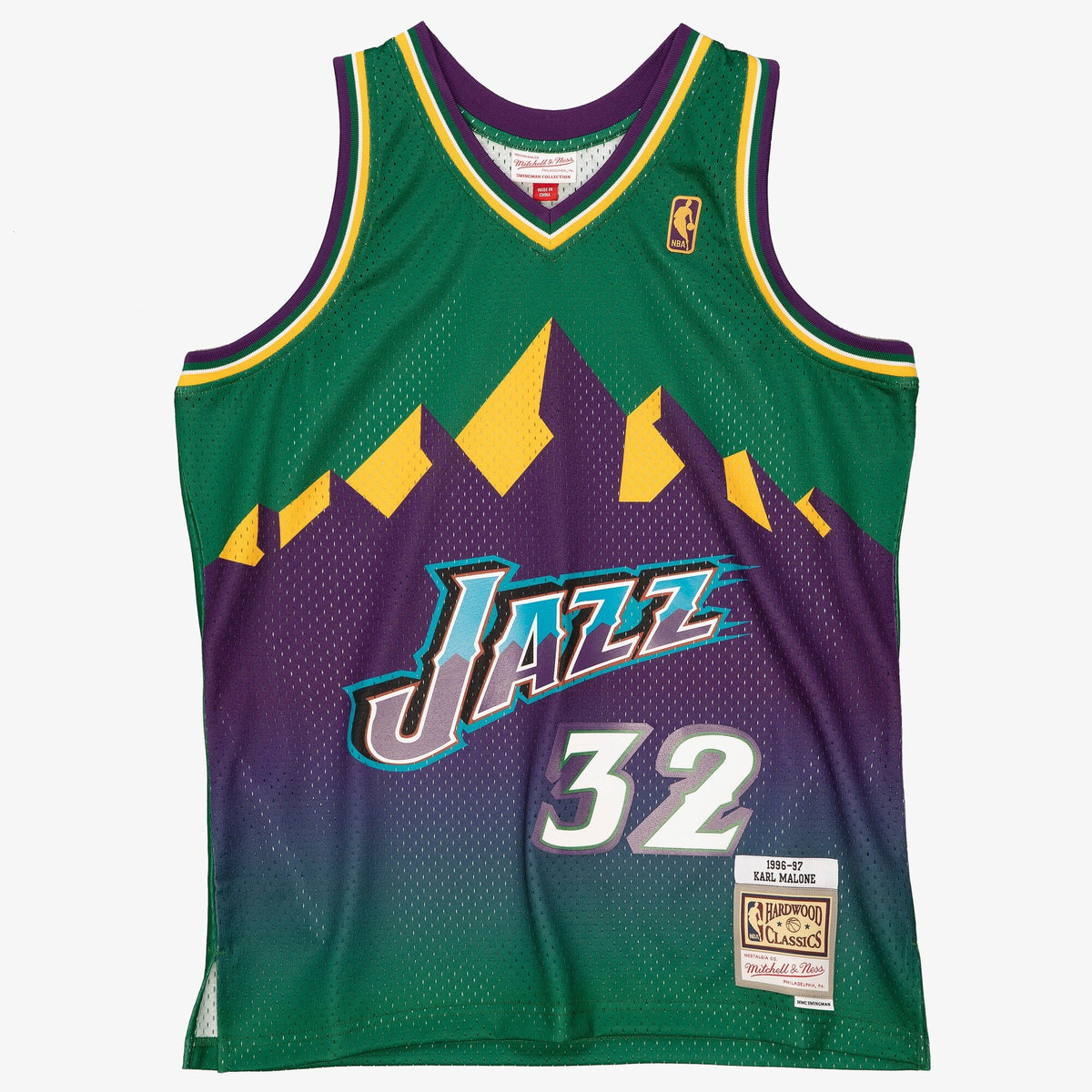 Utah Jazz Karl Malone 1996 Reload Swingman Jersey - Green