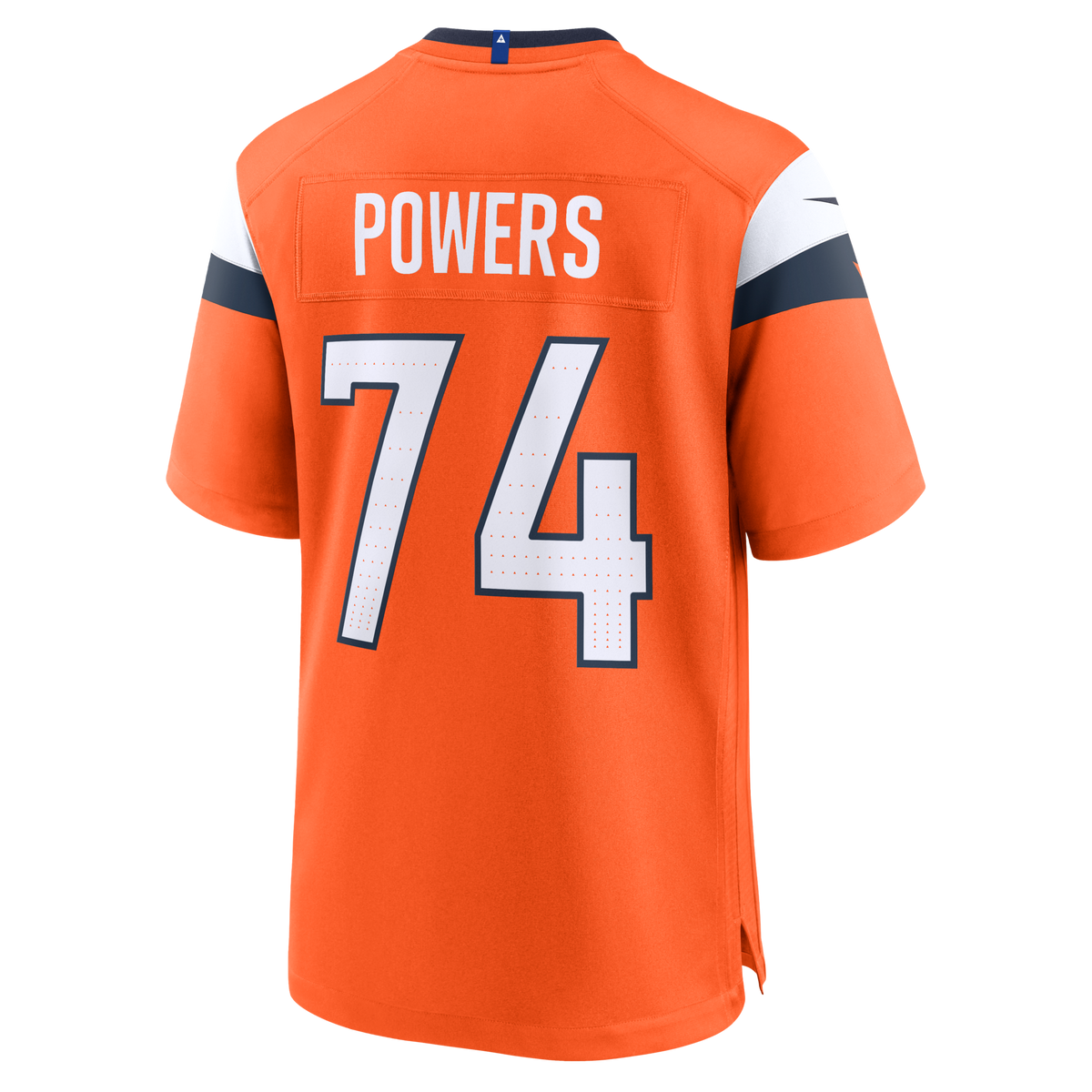 Denver Broncos Ben Powers Orange Team Game Football Jersey