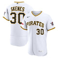Pittsburgh Pirates Paul Skenes White Home Sponsor Patch Baseball Jersey