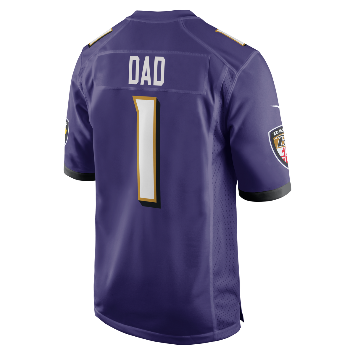 Baltimore Ravens Number 1 Dad Purple Game Football Jersey