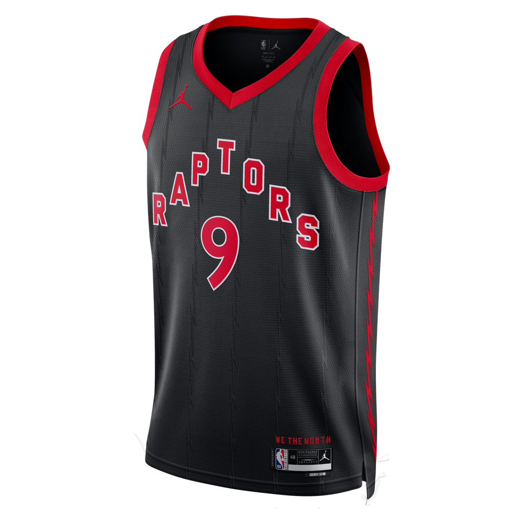 Toronto Raptors Statement Edition Swingman Jersey - Black - RJ Barrett