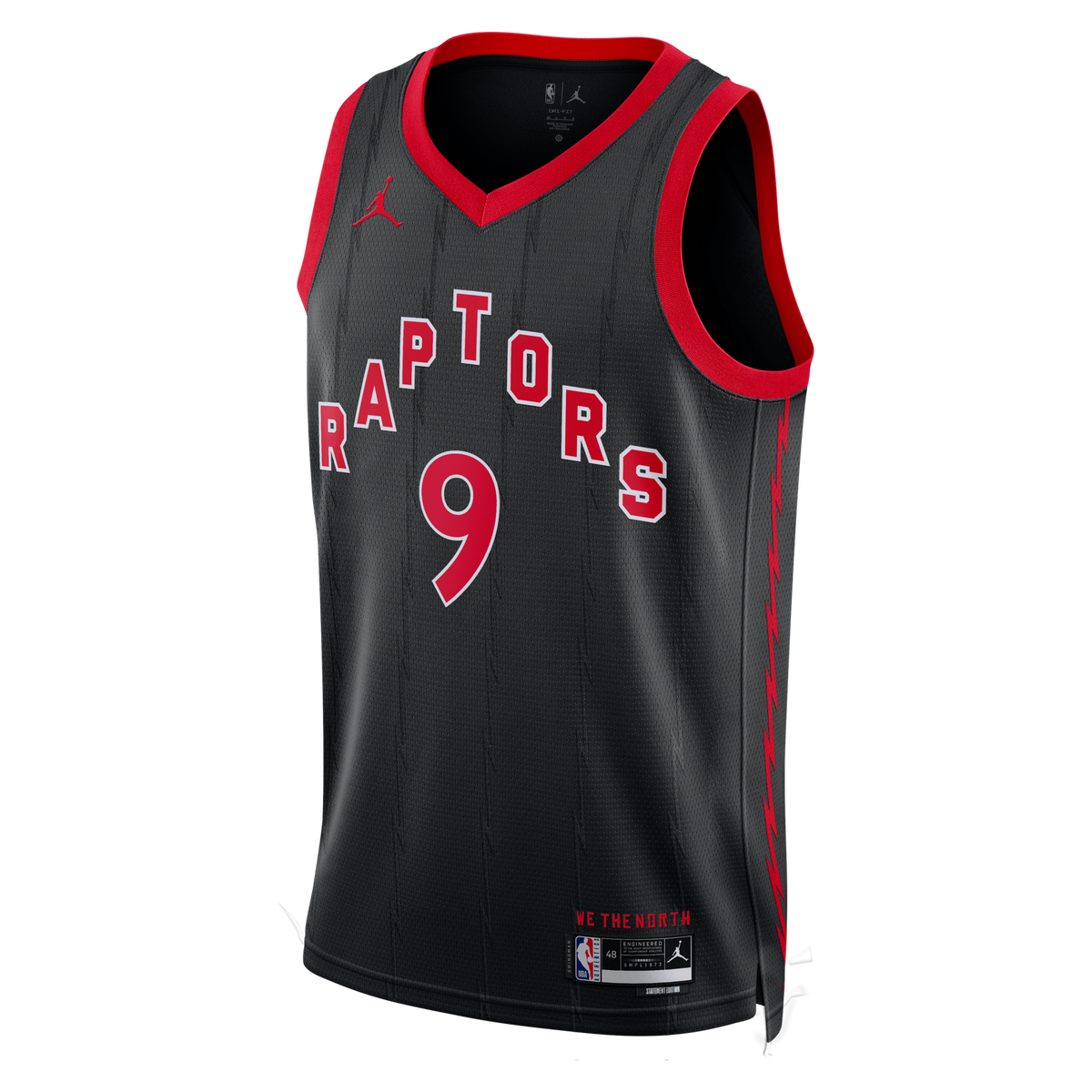 Toronto Raptors Statement Edition Swingman Jersey - Black - RJ Barrett