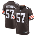 Cleveland Browns Clay Matthews Brown Game Retired Player Football Jersey