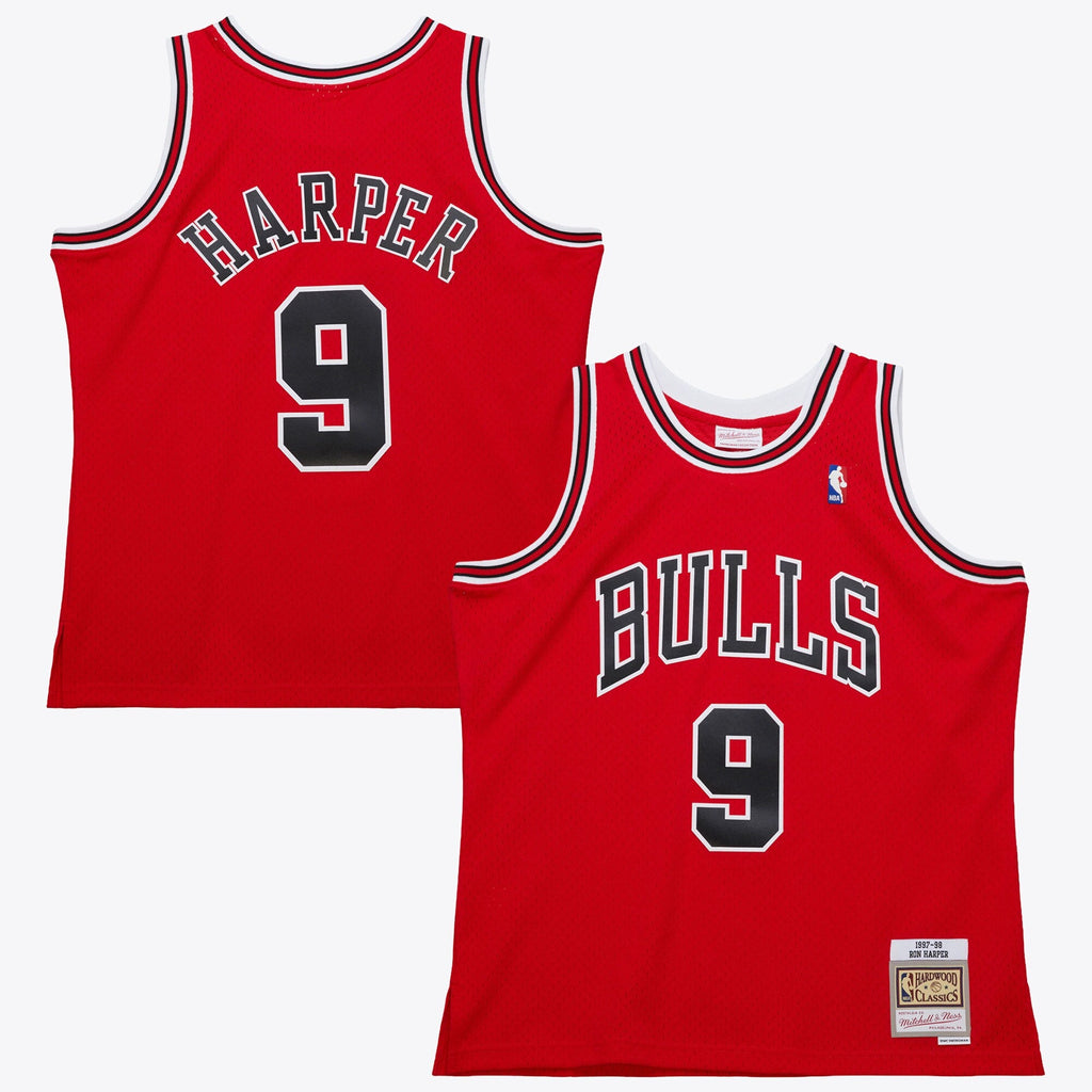 Chicago Bulls Ron Harper 1997 Dark Jersey - Scarlet