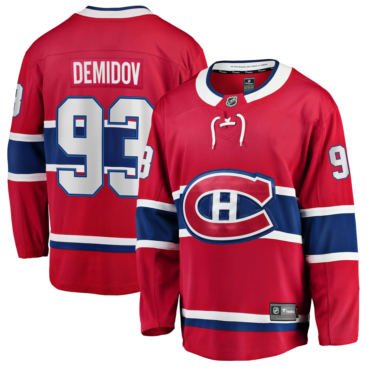 Montreal Canadiens Ivan Demidov Red Home Breakaway Hockey Jersey