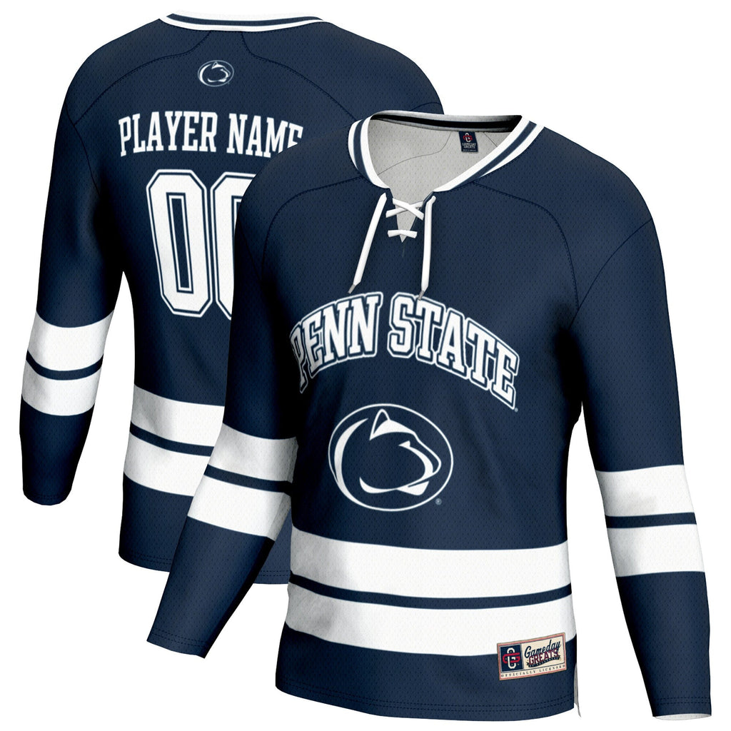 Penn State Nittany Lions NIL Pick-A-Player Ice Hockey Lightweight Fashion Jersey - Navy