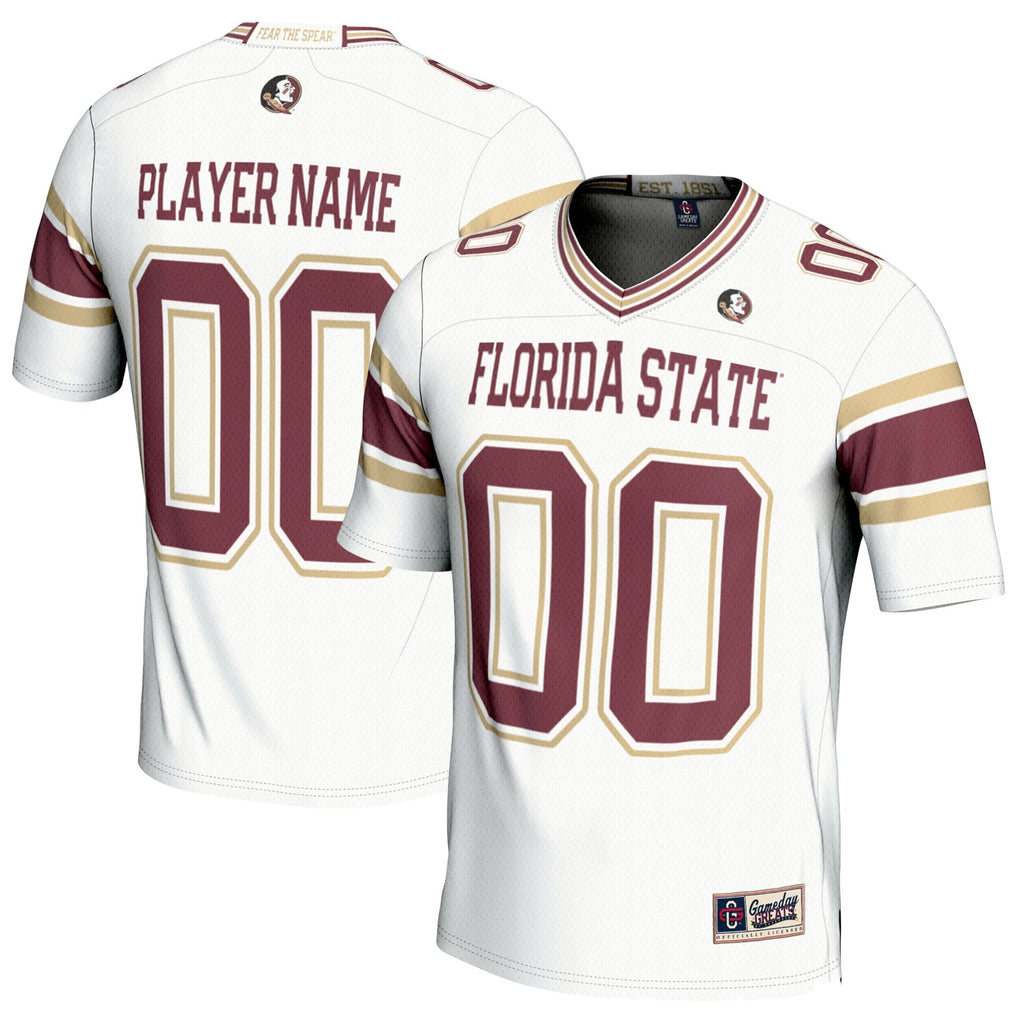 Florida State Seminoles NIL Pick-A-Player Football Jersey - White