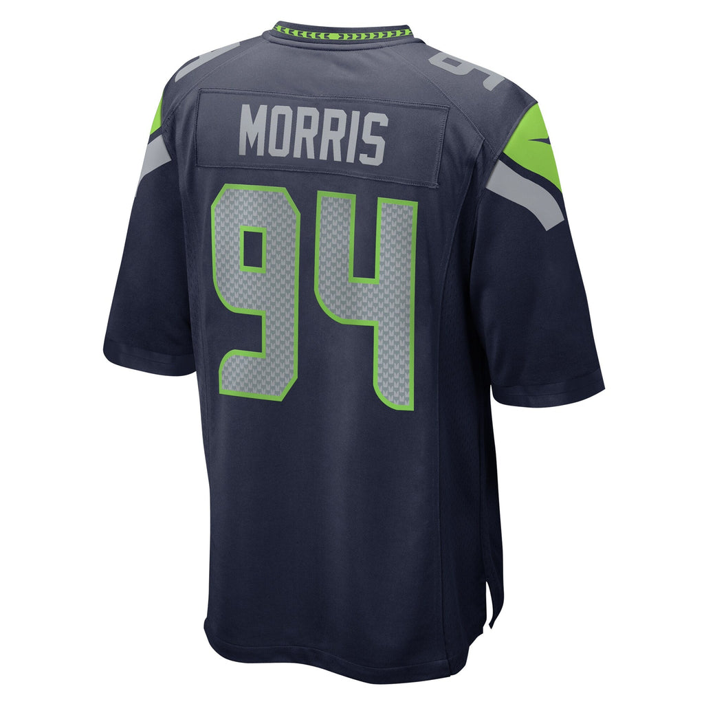 Seattle Seahawks Mike Morris College Navy Game Football Jersey