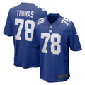 New York Giants Andrew Thomas Royal Player Game Football Jersey