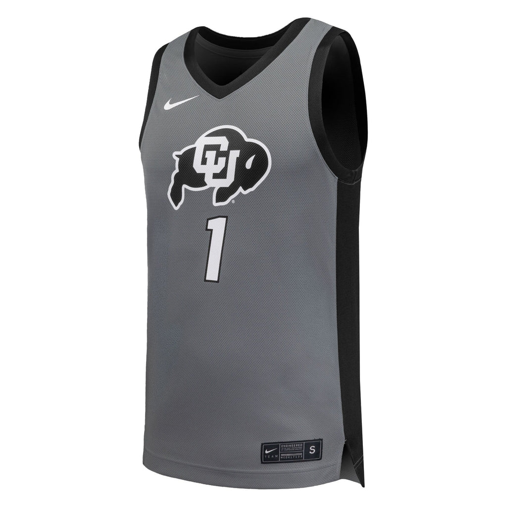 #1 Gray Colorado Buffaloes Replica Basketball Jersey
